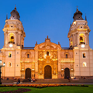 The Basilica Cathedral in Lima Peru